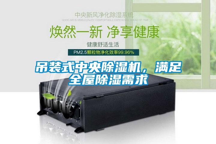 吊裝式中央除濕機，滿足全屋除濕需求