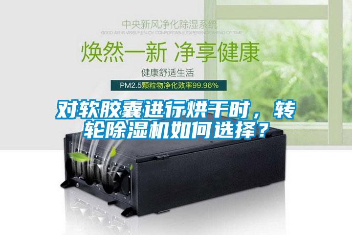 對軟膠囊進(jìn)行烘干時，轉(zhuǎn)輪除濕機如何選擇？