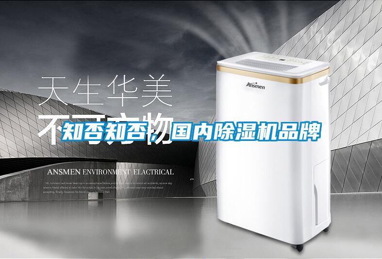 知否知否，國內除濕機品牌