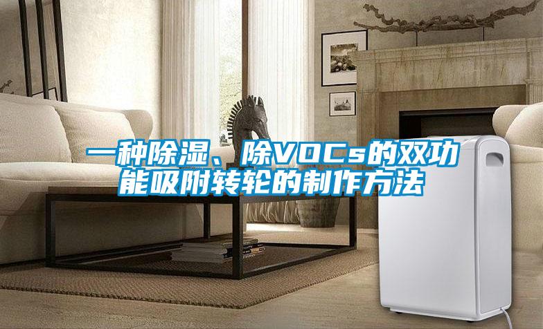 一種除濕、除VOCs的雙功能吸附轉(zhuǎn)輪的制作方法