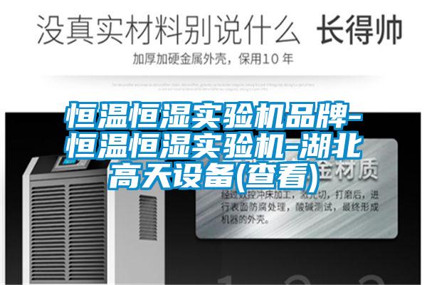 恒溫恒濕實驗機(jī)品牌-恒溫恒濕實驗機(jī)-湖北高天設(shè)備(查看)