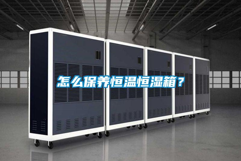 怎么保養恒溫恒濕箱？
