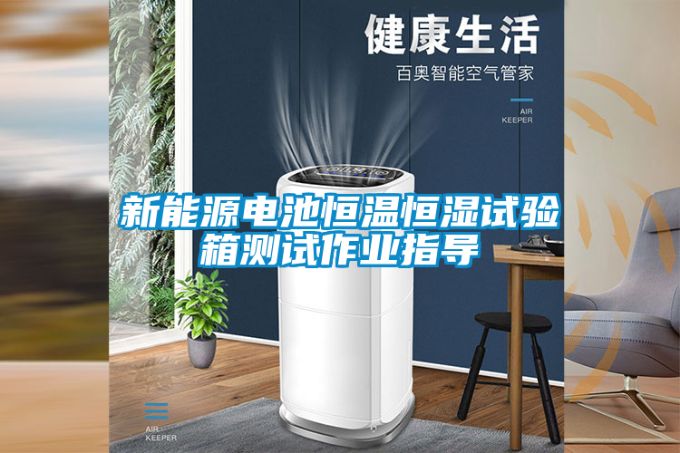 新能源電池恒溫恒濕試驗(yàn)箱測試作業(yè)指導(dǎo)