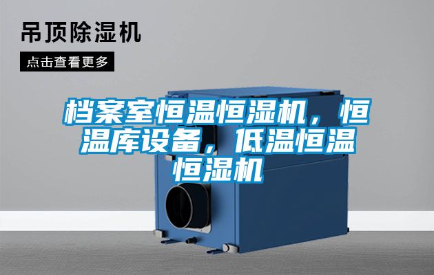 檔案室恒溫恒濕機，恒溫庫設備，低溫恒溫恒濕機